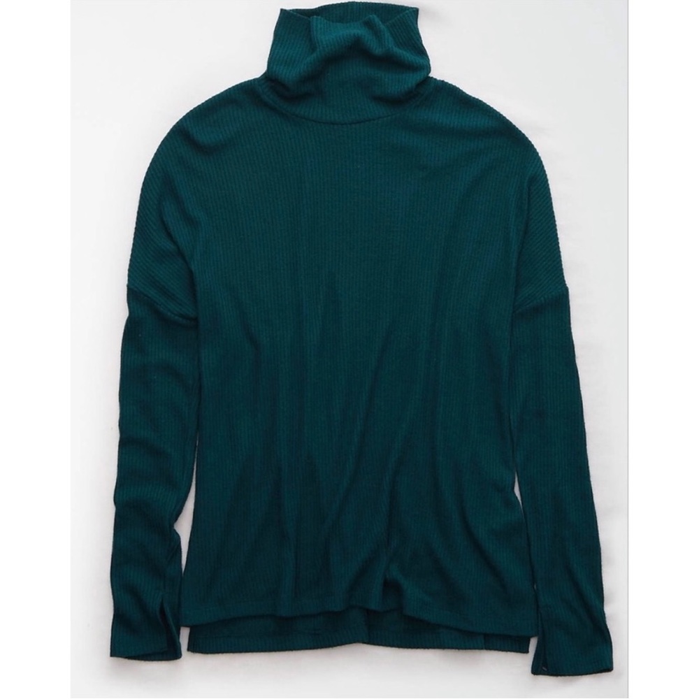NEW! [aerie] Plush Ribbed Turtleneck Sweater